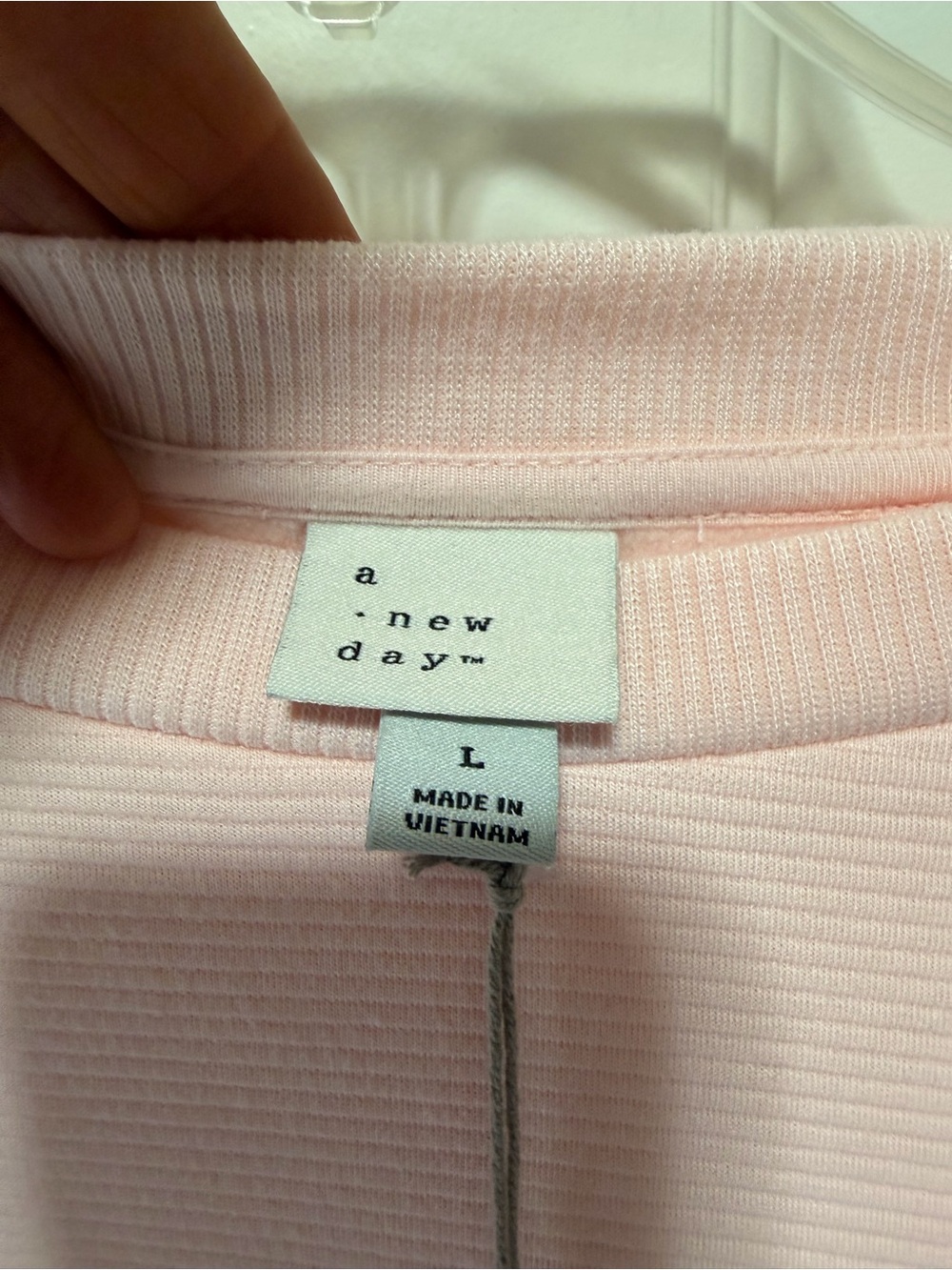 a new day Light Pink Ribbed Crewneck Sweater - Picture 2 of 6